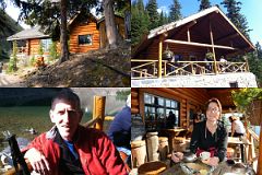 07 Jerome Ryan and Charlotte Ryan Enjoy A Snack At Lake Agnes Teahouse At Lake Louise